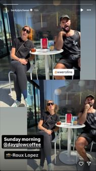 Becky Lynch shared this on her IG stories. (Photo: @beckylynchwwe on IG)